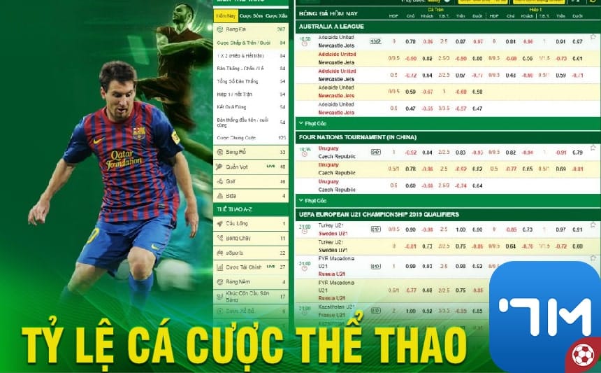 Tỷ lệ cá cược thể thao bóng đá nhiều người quan tâm