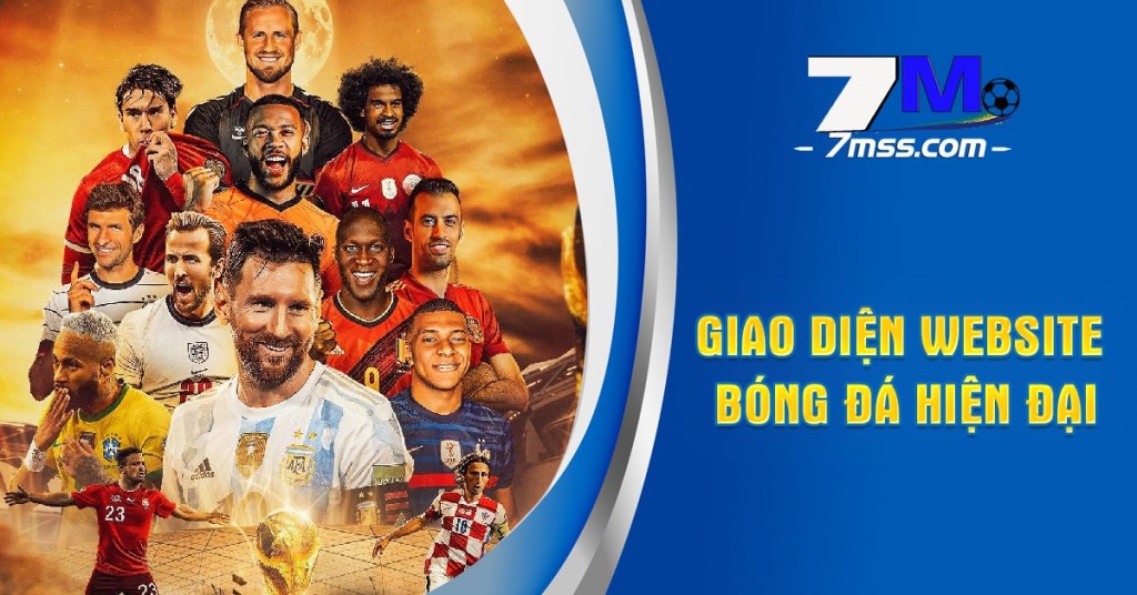Giao diện website bóng đá hiện đại